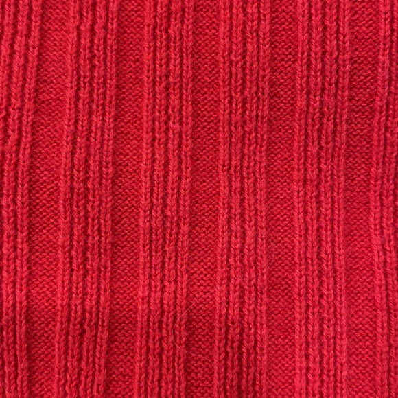 Reiss Clarisse Cherry Red Ribbed Turtleneck Wool Blend Pullover Sweater S - Picture 9 of 9